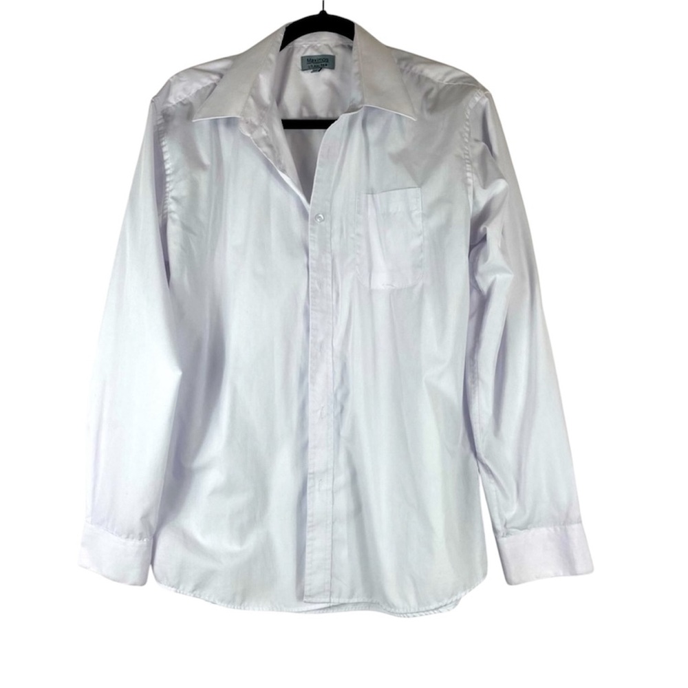 Maximos Long Sleeve Colar Dress Shirt Size M